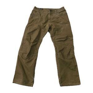 Kuhl Rebel Pants Mens Cargo 38 x 32 Khaki Brown Outdoor Hiking Camping Casual